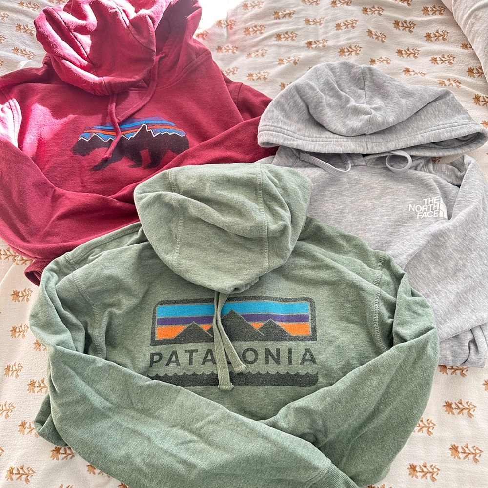 Patagonia, North Face Hoodie Bundle XS/S